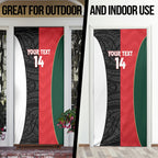 Custom Rugby New Zealand and Lebanon Door Cover All Black Cedars Together