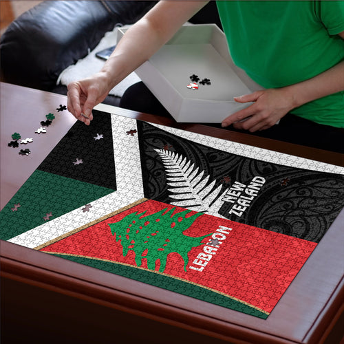 Rugby New Zealand and Lebanon Puzzle All Black Cedars Together