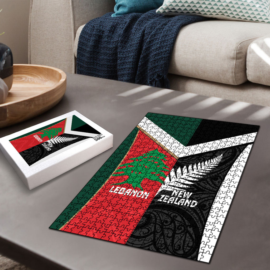 Rugby New Zealand and Lebanon Puzzle All Black Cedars Together