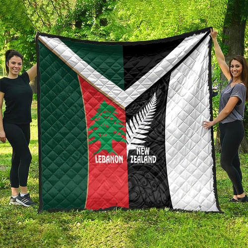 Rugby New Zealand and Lebanon Quilt All Black Cedars Together