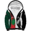 Custom Rugby New Zealand and Lebanon Sherpa Hoodie All Black Cedars Together
