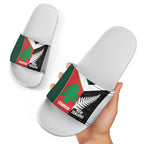 Rugby New Zealand and Lebanon Slide Sandals All Black Cedars Together