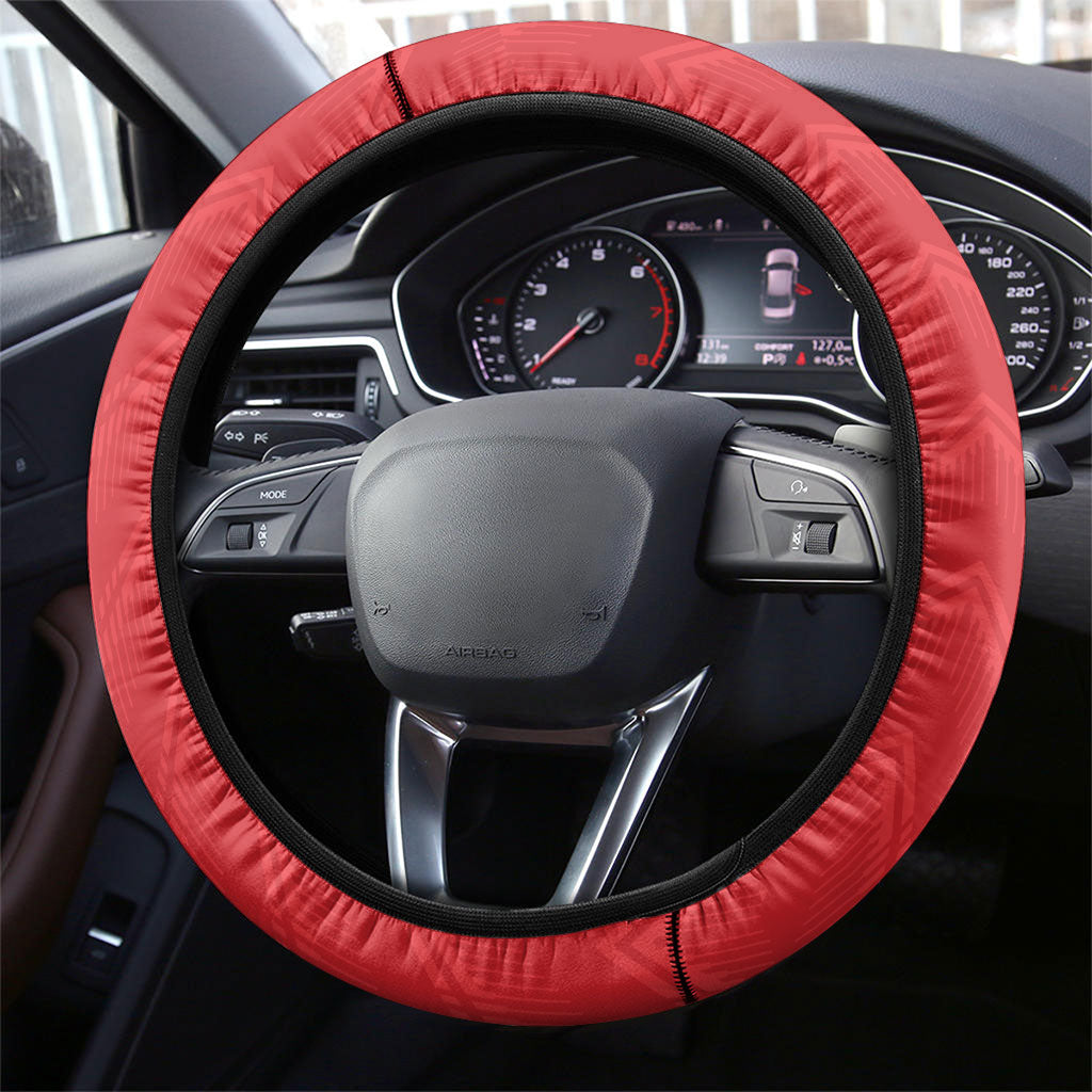 Rugby New Zealand and Lebanon Steering Wheel Cover All Black Cedars Together