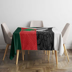 Rugby New Zealand and Lebanon Tablecloth All Black Cedars Together