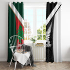 Rugby New Zealand and Lebanon Window Curtain All Black Cedars Together