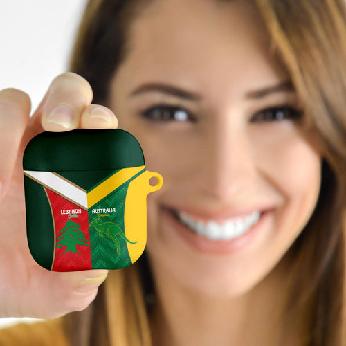 Rugby Australia and Lebanon AirPods Case Aussie Kangaroos Cedars Together