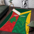 Rugby Australia and Lebanon Area Rug Aussie Kangaroos Cedars Together