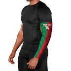 Custom Rugby Australia and Lebanon Arm Sleeves Aussie Kangaroos Cedars Together