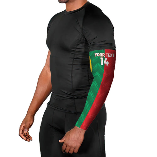 Custom Rugby Australia and Lebanon Arm Sleeves Aussie Kangaroos Cedars Together