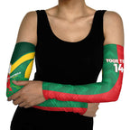 Custom Rugby Australia and Lebanon Arm Sleeves Aussie Kangaroos Cedars Together
