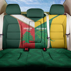 Rugby Australia and Lebanon Back Car Seat Cover Aussie Kangaroos Cedars Together