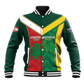 Custom Rugby Australia and Lebanon Baseball Jacket Aussie Kangaroos Cedars Together