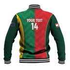 Custom Rugby Australia and Lebanon Baseball Jacket Aussie Kangaroos Cedars Together