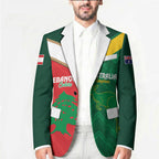 Custom Rugby Australia and Lebanon Blazer Aussie Kangaroos Cedars Together