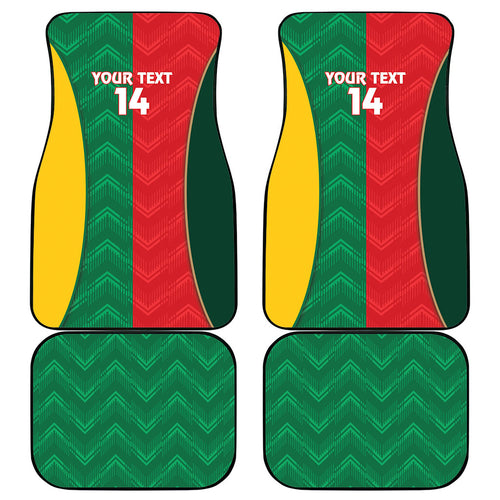 Custom Rugby Australia and Lebanon Car Mats Aussie Kangaroos Cedars Together
