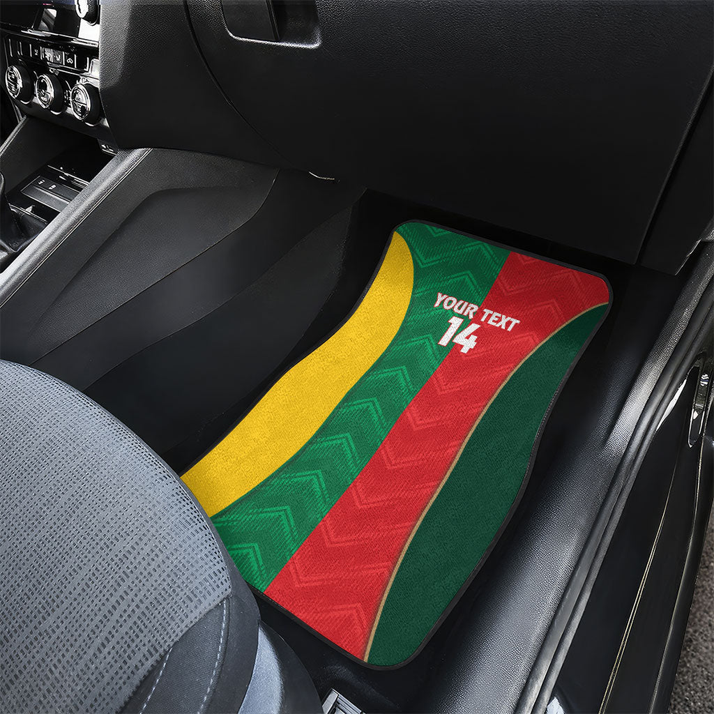 Custom Rugby Australia and Lebanon Car Mats Aussie Kangaroos Cedars Together
