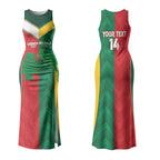 Custom Rugby Australia and Lebanon Couples Matching Tank Maxi Dress and Hawaiian Shirt Aussie Kangaroos Cedars Together