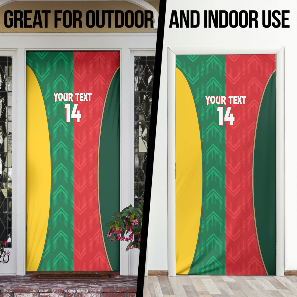Custom Rugby Australia and Lebanon Door Cover Aussie Kangaroos Cedars Together