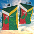 Rugby Australia and Lebanon Garden Flag Aussie Kangaroos Cedars Together