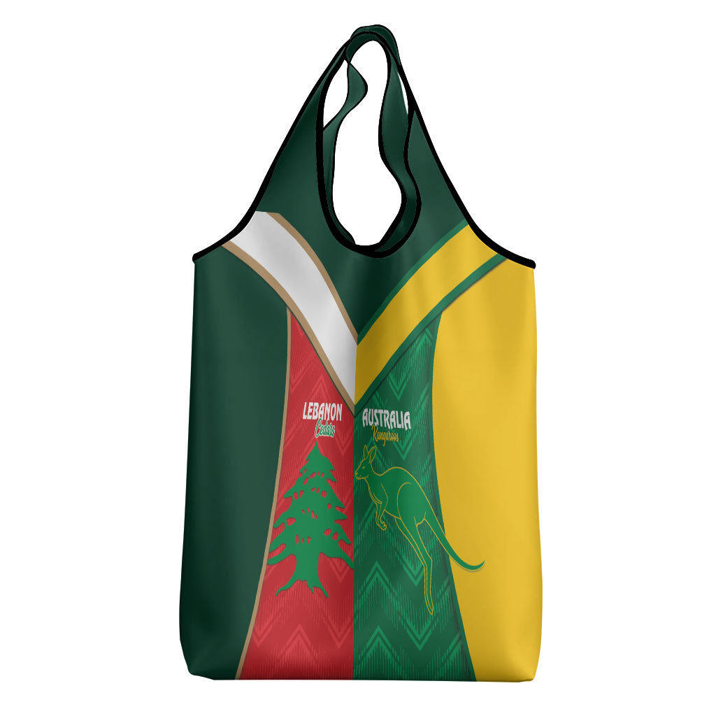 Rugby Australia and Lebanon Grocery Bag Aussie Kangaroos Cedars Together