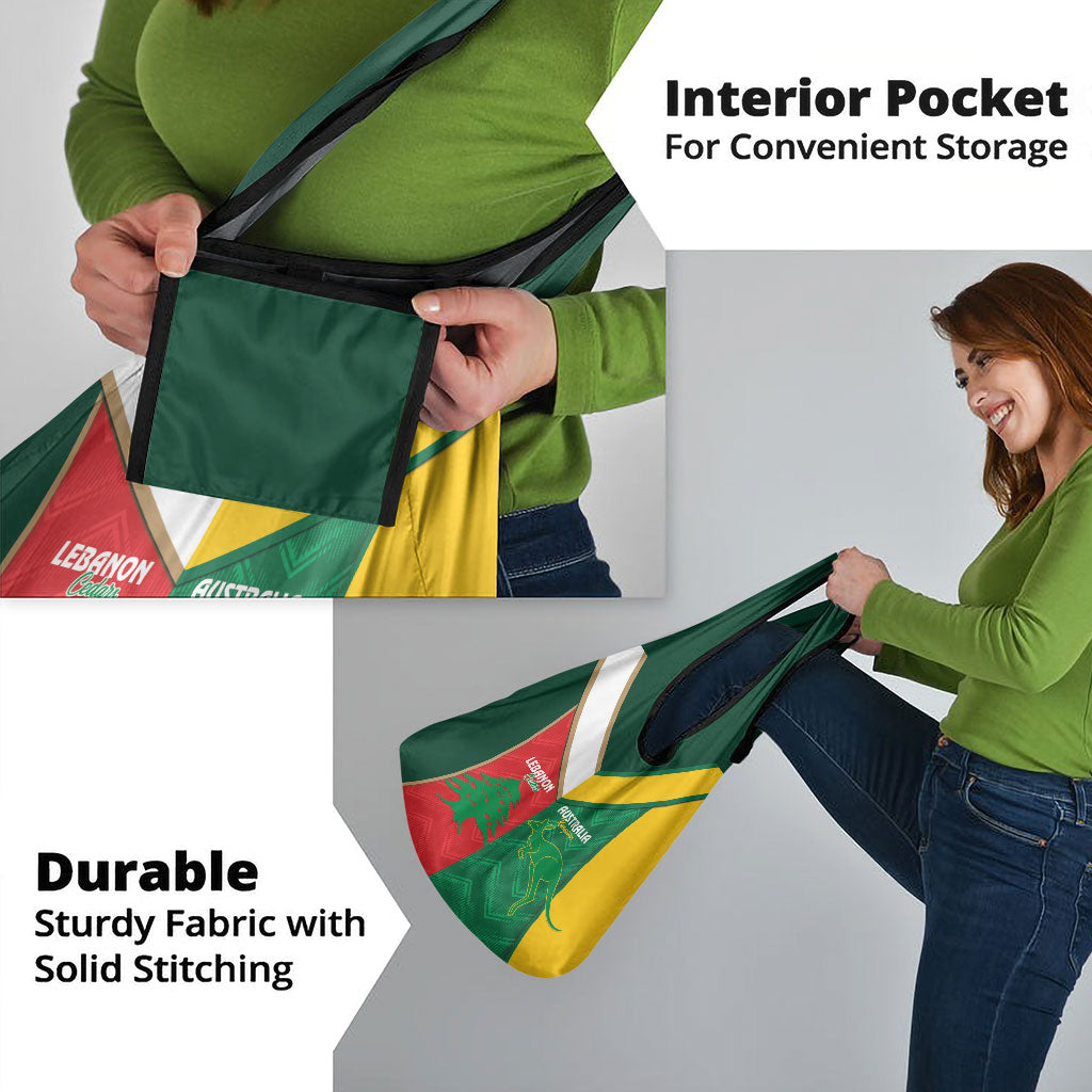 Rugby Australia and Lebanon Grocery Bag Aussie Kangaroos Cedars Together
