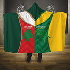 Rugby Australia and Lebanon Hooded Blanket Aussie Kangaroos Cedars Together