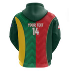 Custom Rugby Australia and Lebanon Hoodie Aussie Kangaroos Cedars Together