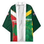 Custom Rugby Australia and Lebanon Kimono Aussie Kangaroos Cedars Together