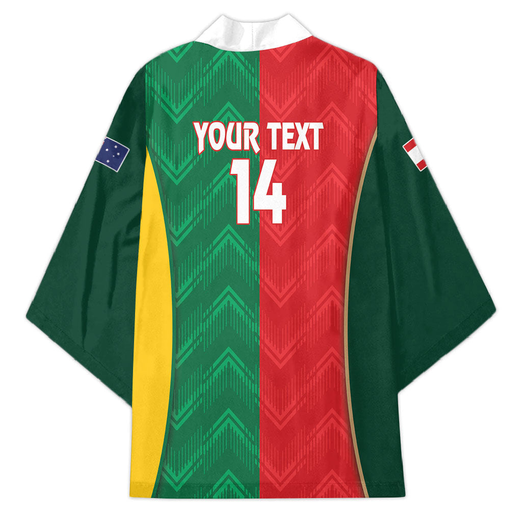 Custom Rugby Australia and Lebanon Kimono Aussie Kangaroos Cedars Together