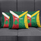 Rugby Australia and Lebanon Pillow Cover Aussie Kangaroos Cedars Together