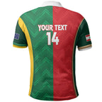 Custom Rugby Australia and Lebanon Polo Shirt Aussie Kangaroos Cedars Together