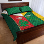 Rugby Australia and Lebanon Quilt Bed Set Aussie Kangaroos Cedars Together