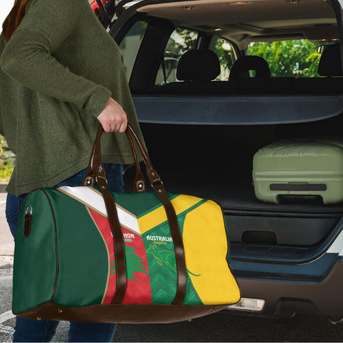 Rugby Australia and Lebanon Travel Bag Aussie Kangaroos Cedars Together