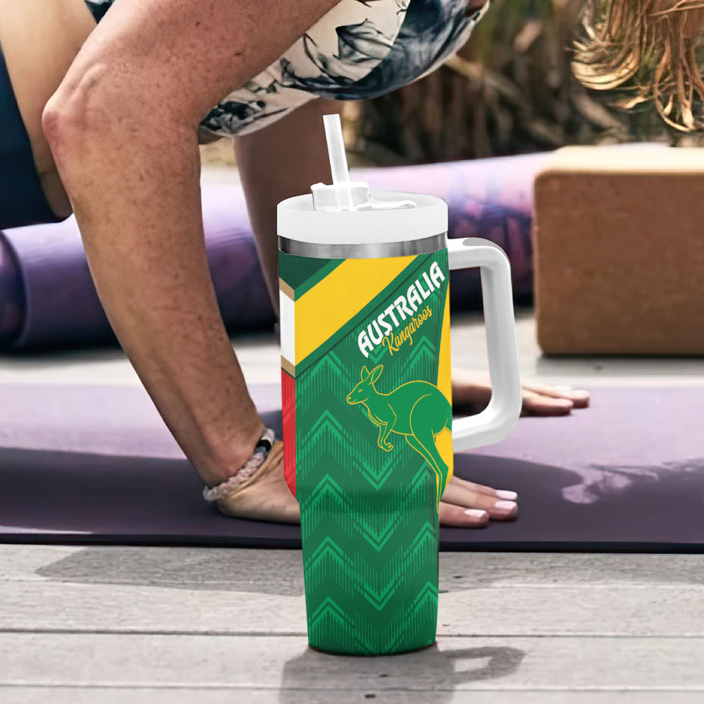 Rugby Australia and Lebanon Tumbler With Handle Aussie Kangaroos Cedars Together