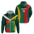 Custom Rugby Australia and Lebanon Zip Hoodie Aussie Kangaroos Cedars Together