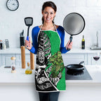 New Zealand and Ireland Rugby Custom Apron Maori Tiki Fern Irish Celtic Cross - Aussie Hoodie