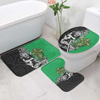 New Zealand and Ireland Rugby Custom Bathroom Set Maori Tiki Fern Irish Celtic Cross - Aussie Hoodie