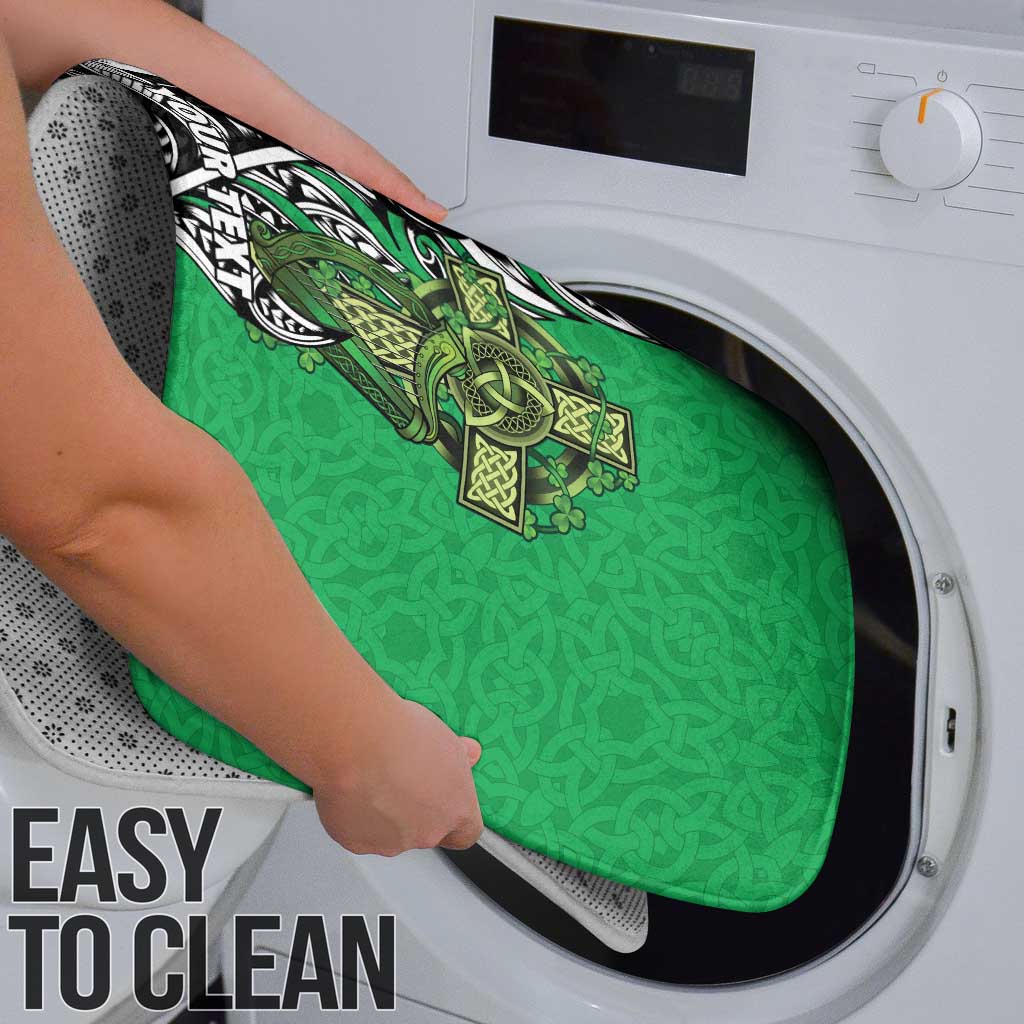 New Zealand and Ireland Rugby Custom Bathroom Set Maori Tiki Fern Irish Celtic Cross - Aussie Hoodie