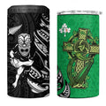 New Zealand and Ireland Rugby 4 in 1 Can Cooler Tumbler Maori Tiki Fern Irish Celtic Cross - Aussie Hoodie