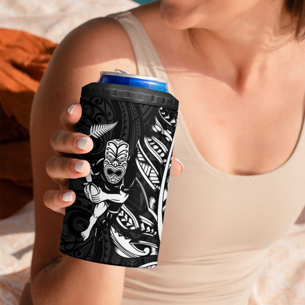 New Zealand and Ireland Rugby 4 in 1 Can Cooler Tumbler Maori Tiki Fern Irish Celtic Cross - Aussie Hoodie