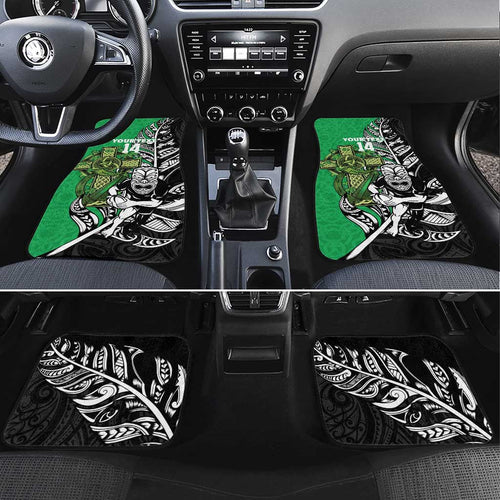 New Zealand and Ireland Rugby Custom Car Mats Maori Tiki Fern Irish Celtic Cross - Aussie Hoodie