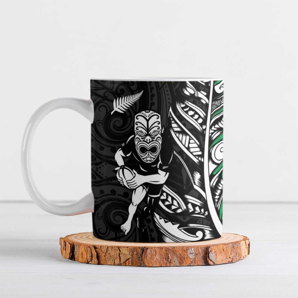 New Zealand and Ireland Rugby Ceramic Mug Maori Tiki Fern Irish Celtic Cross - Aussie Hoodie