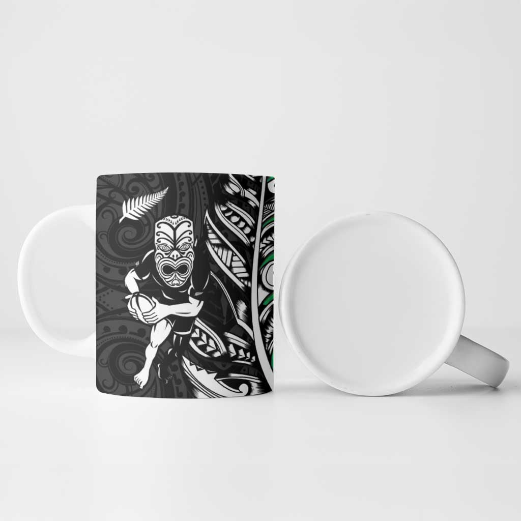 New Zealand and Ireland Rugby Ceramic Mug Maori Tiki Fern Irish Celtic Cross - Aussie Hoodie