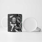 New Zealand and Ireland Rugby Ceramic Mug Maori Tiki Fern Irish Celtic Cross - Aussie Hoodie