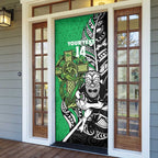 New Zealand and Ireland Rugby Custom Door Cover Maori Tiki Fern Irish Celtic Cross - Aussie Hoodie