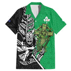 New Zealand and Ireland Rugby Custom Family Matching Mermaid Dress and Hawaiian Shirt Maori Tiki Fern Irish Celtic Cross - Aussie Hoodie