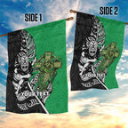 New Zealand and Ireland Rugby Custom Garden Flag Maori Tiki Fern Irish Celtic Cross - Aussie Hoodie