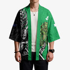 New Zealand and Ireland Rugby Custom Kimono Maori Tiki Fern Irish Celtic Cross - Aussie Hoodie