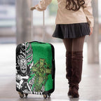New Zealand and Ireland Rugby Custom Luggage Cover Maori Tiki Fern Irish Celtic Cross - Aussie Hoodie