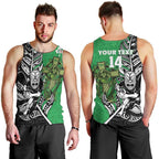 New Zealand and Ireland Rugby Custom Men Tank Top Maori Tiki Fern Irish Celtic Cross - Aussie Hoodie